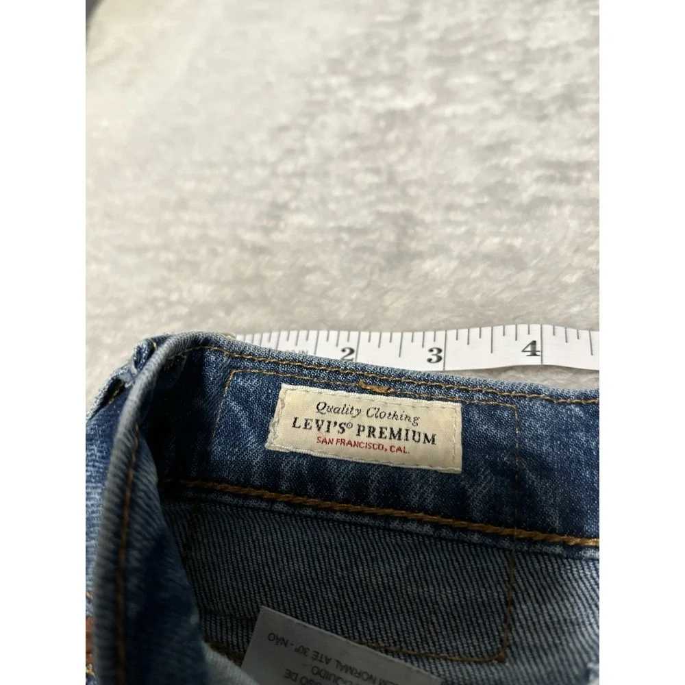 Levi's 512 Premium Slim Tapered Blue Mens Jeans Size 38x32‎ Pants Stretch